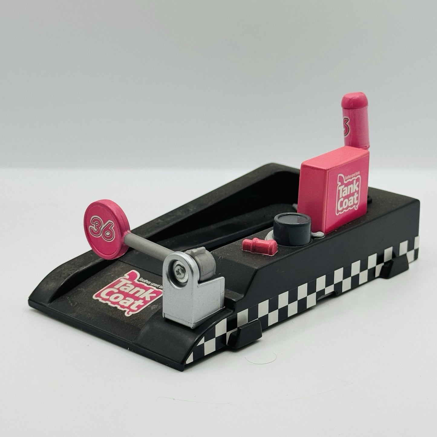 Disney Pixar Cars PIT RACE-OFF LAUNCHER TANK COAT EUGENE CARBURESKI 1:55 Diecast