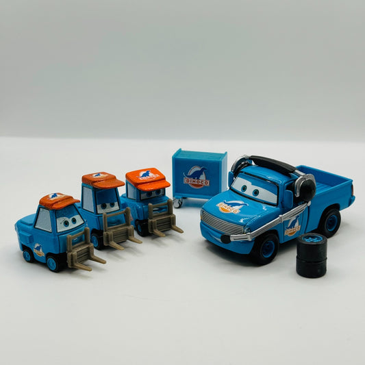 Disney Pixar Cars - TEAM DINOCO CREW CHIEF ROGER & PITTYS *Bubbling*1:55 Diecast