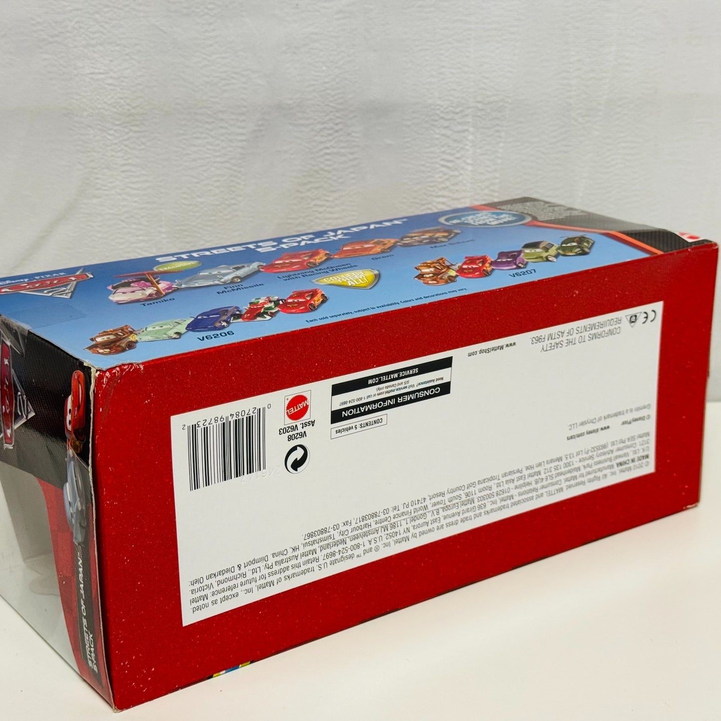 Disney Pixar Cars - STREETS OF JAPAN 5-PACK TAMIKO Cars 2 2011 - 1:55 Diecast