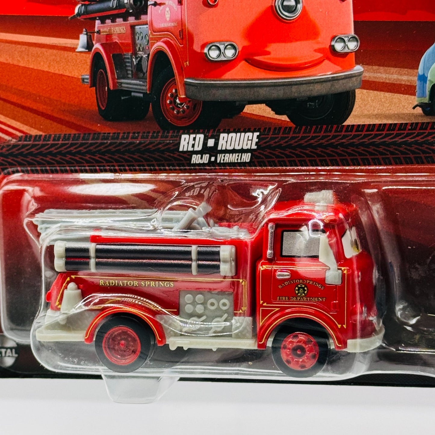 Disney Pixar Cars - RED FIRETRUCK & GUIDO - 1:55 Diecast