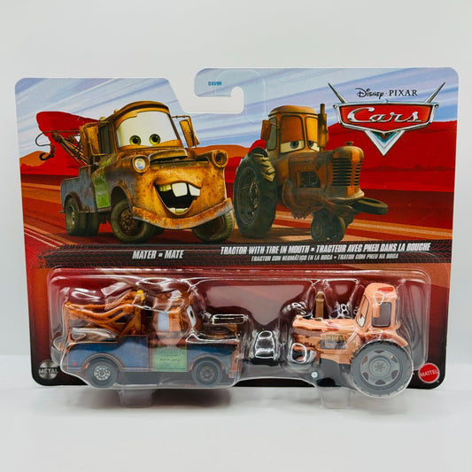 Disney Pixar Cars - MATER & CHEWALL TRACTOR WITH TIRE IN MOUTH 2026 1:55 Diecast