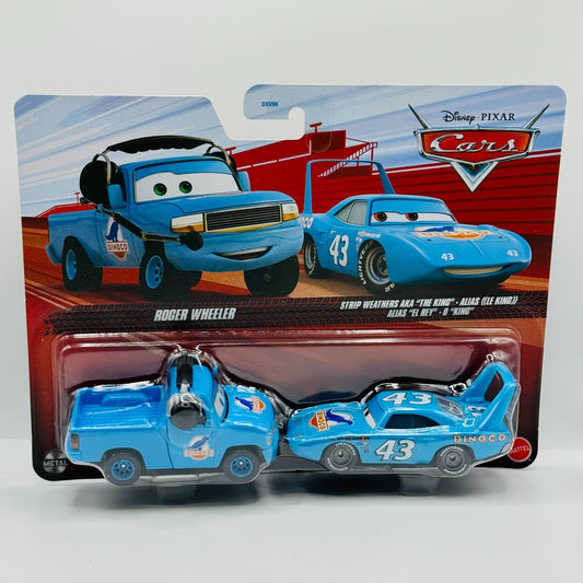 Disney Pixar Cars - DINOCO CREW CHIEF ROGER WHEELER & KING STRIP - 1:55 Diecast