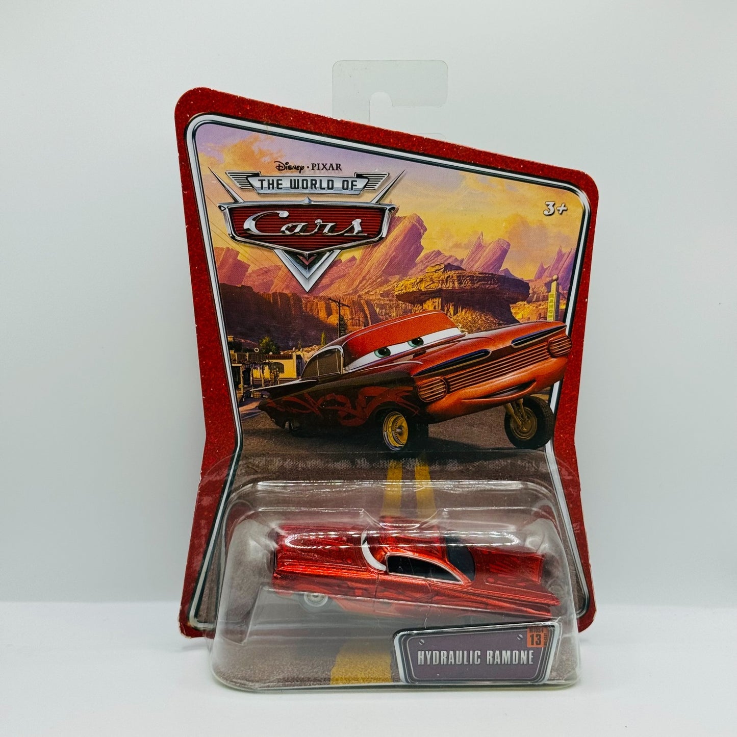 Disney Pixar Cars - RED HYDRAULIC RAMONE World Of Cars 2008 - 1:55 Diecast