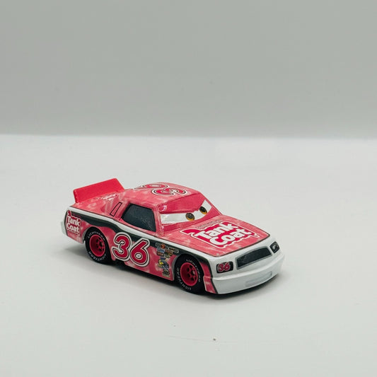 Disney Pixar Cars - EUGENE CARBURESKI TANK COAT Rubber Tires 2009 - 1:55 Diecast