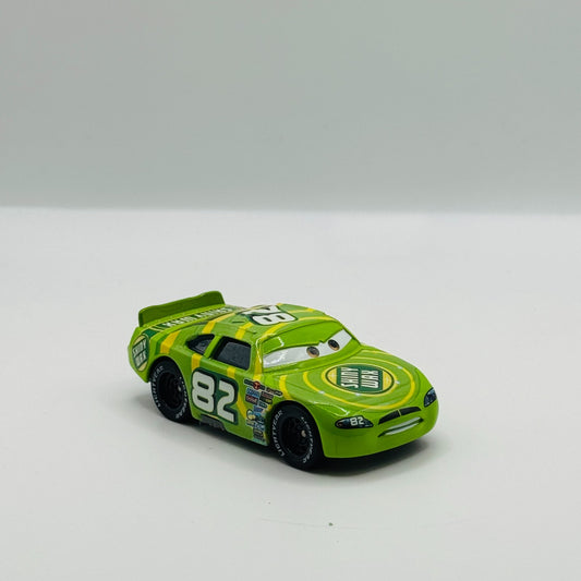 Disney Pixar Cars - DARREN LEADFOOT SHINY WAX Rubber Tires Piston - 1:55 Diecast