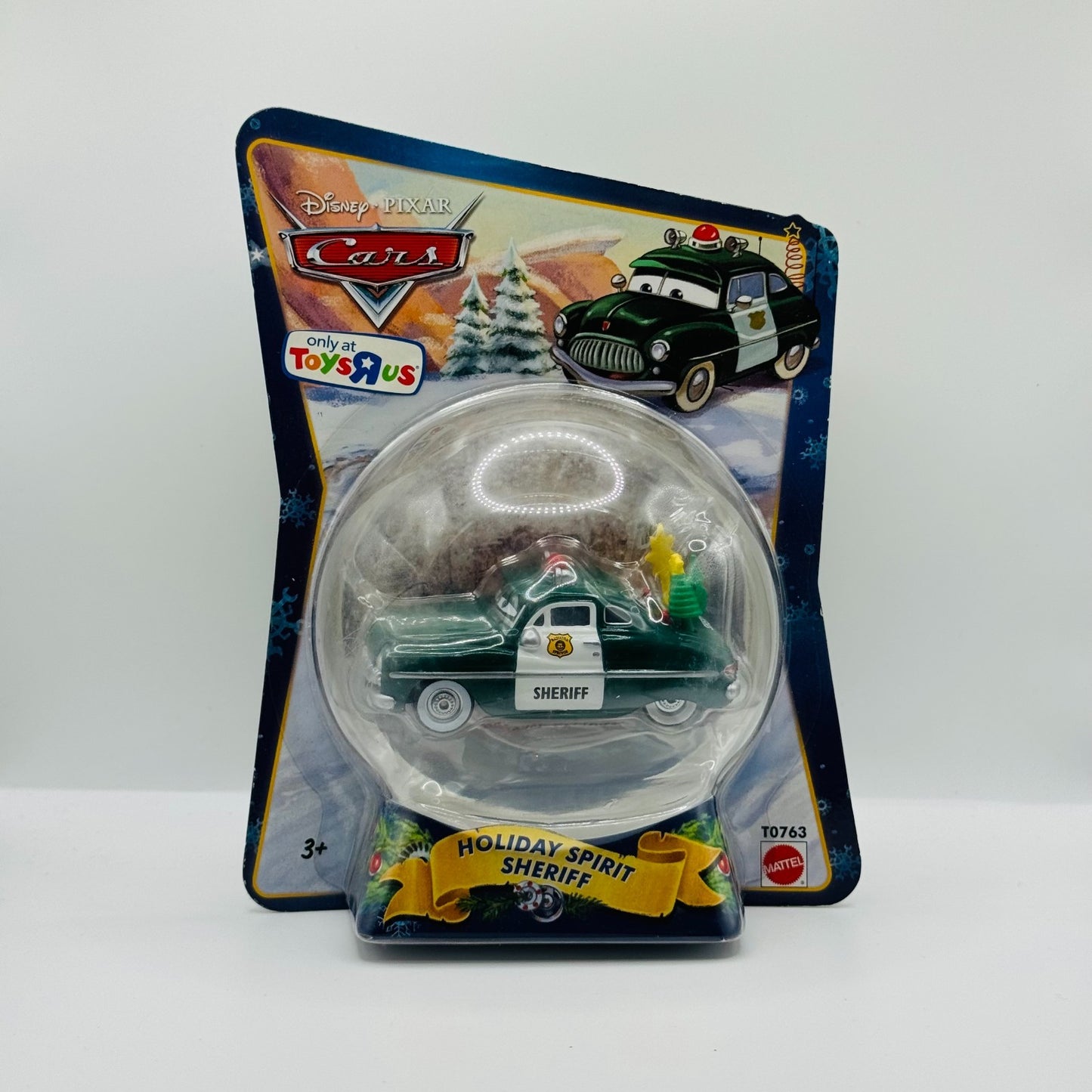 Disney Pixar Cars - GREEN HOLIDAY SPIRIT SHERIFF Saves Christmas - 1:55 Diecast