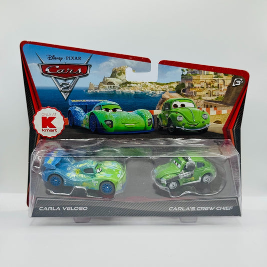 Disney Pixar Cars - CARLA VELOSO & CRUZ BESOURO CREW CHIEF Cars 2 - 1:55 Diecast