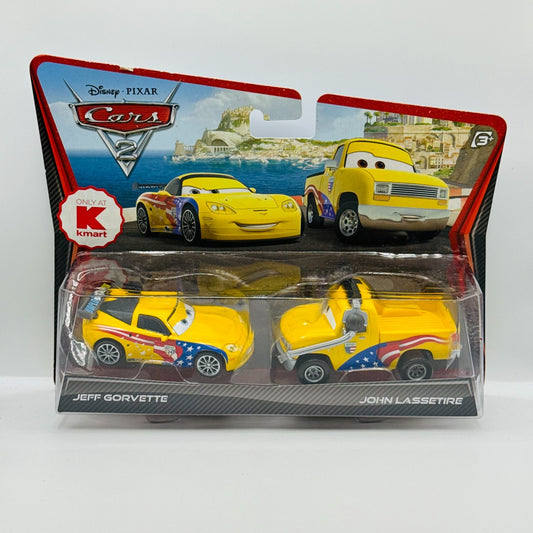 Disney Pixar Cars - JOHN LASSETIRE CREW CHIEF & JEFF GORVETTE 2011- 1:55 Diecast