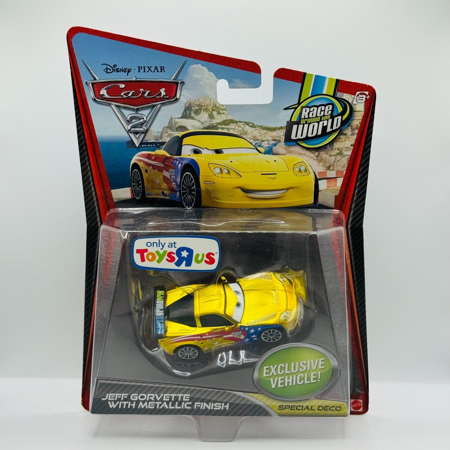 Disney Pixar Cars - JEFF GORVETTE WITH METALLIC FINISH TOYS R US - 1:55 Diecast