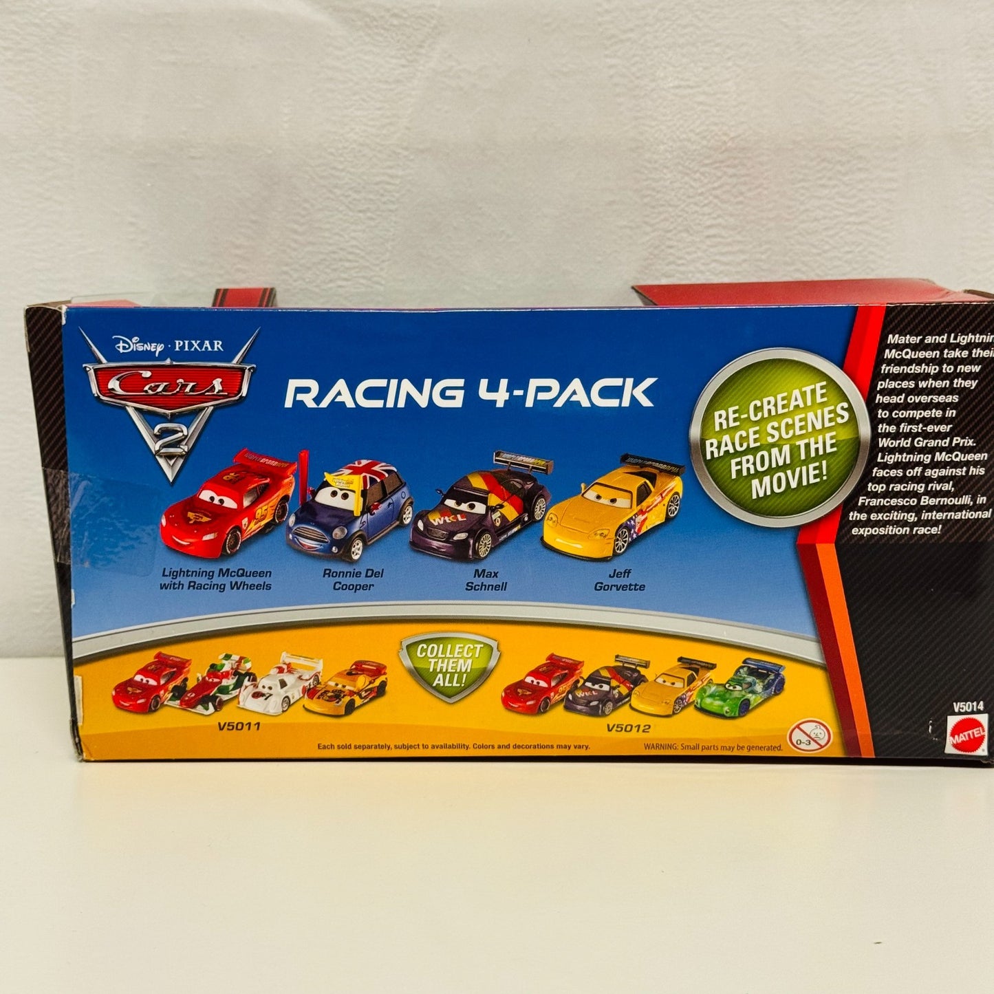 Disney Pixar Cars - WGP RACING 4-PACK RONNIE DEL COOPER Cars 2 2011 1:55 Diecast