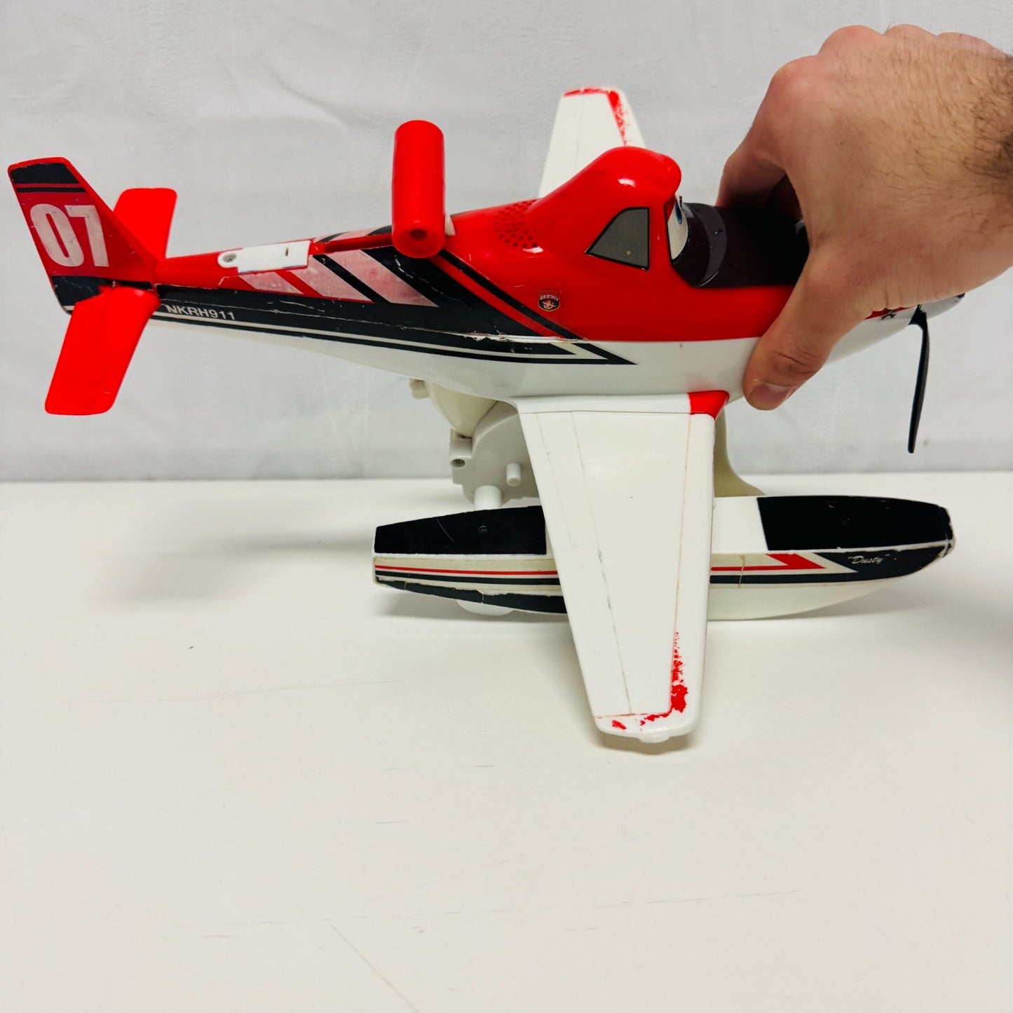 Disney Planes & Pixar Cars - LARGE FIRE BLASTIN' DUSTY Fire & Rescue NONWORKING*