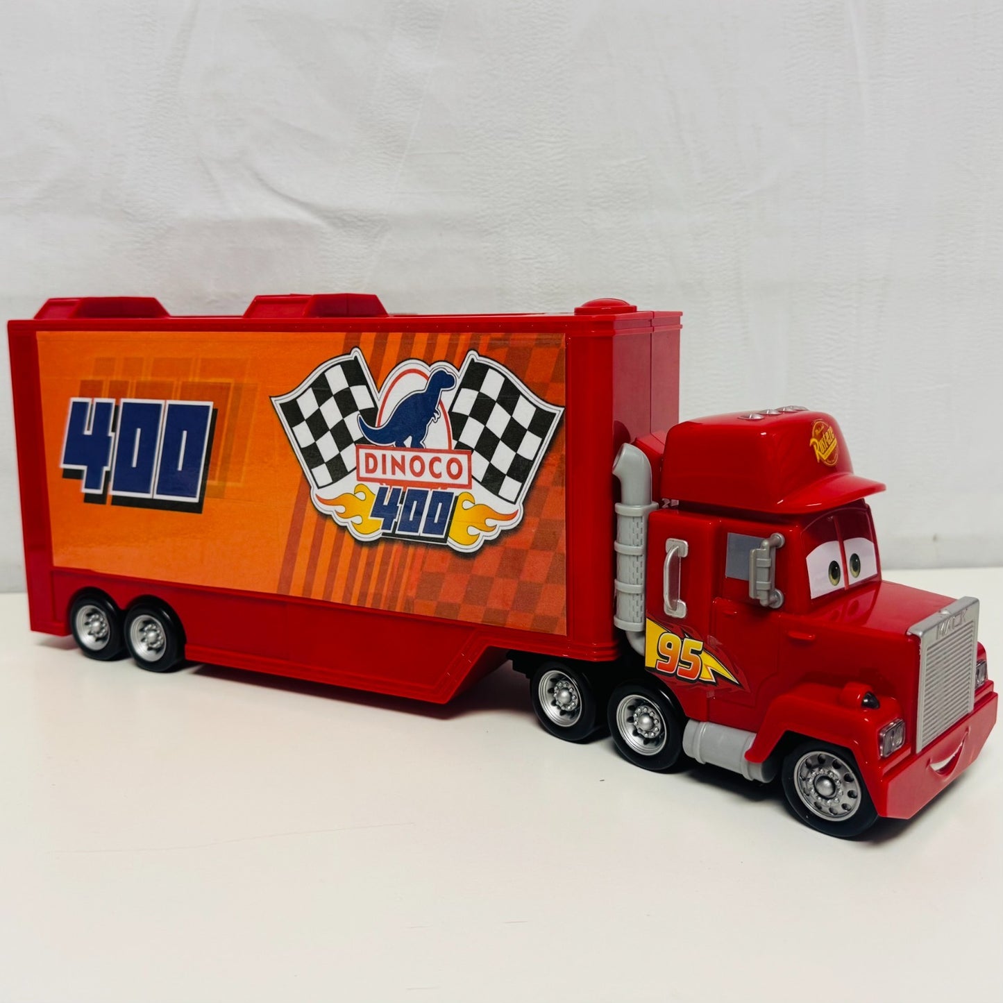 Disney Pixar Cars - TRACK TALKERS DINOCO 400 CHAT & HAUL MACK *CUSTOM* Lights Up