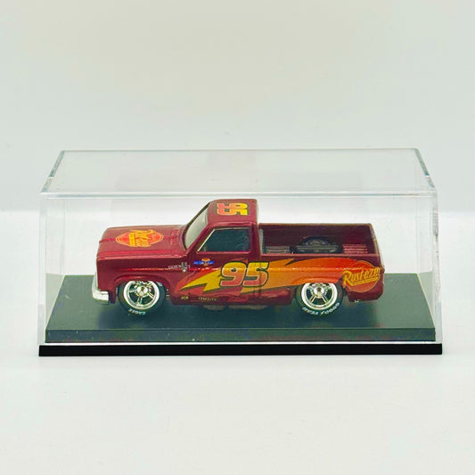 Hot Wheels - MCQUEEN CHEVY SILVERADO TRUCK DISNEY PIXAR CARS Custom 1:64 Diecast
