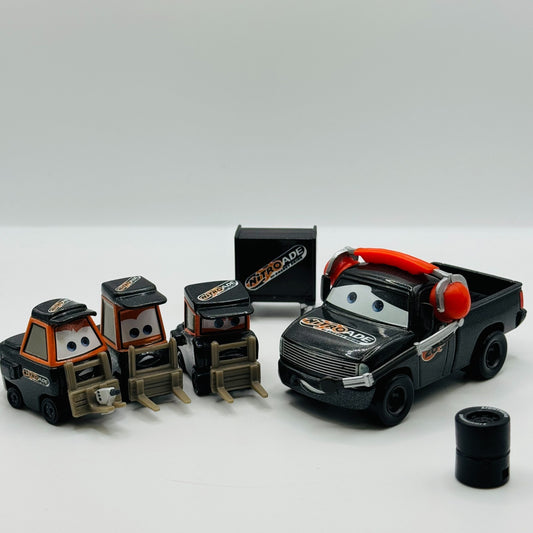 Disney Pixar Cars - TEAM NITROADE CREW CHIEF & 3 PITTYS *RARE* - 1:55 Diecast