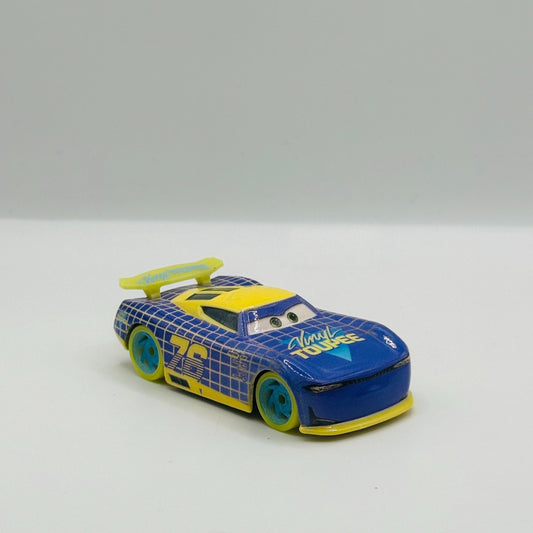 Disney Pixar Cars - GLOW RACERS WILL RUSCH (Glow In The Dark) - 1:55 Diecast