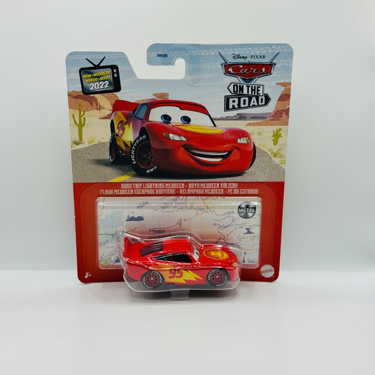 Disney Pixar Cars - ROAD TRIP LIGHTNING MCQUEEN V1 On The Road 2022 1:55 Diecast