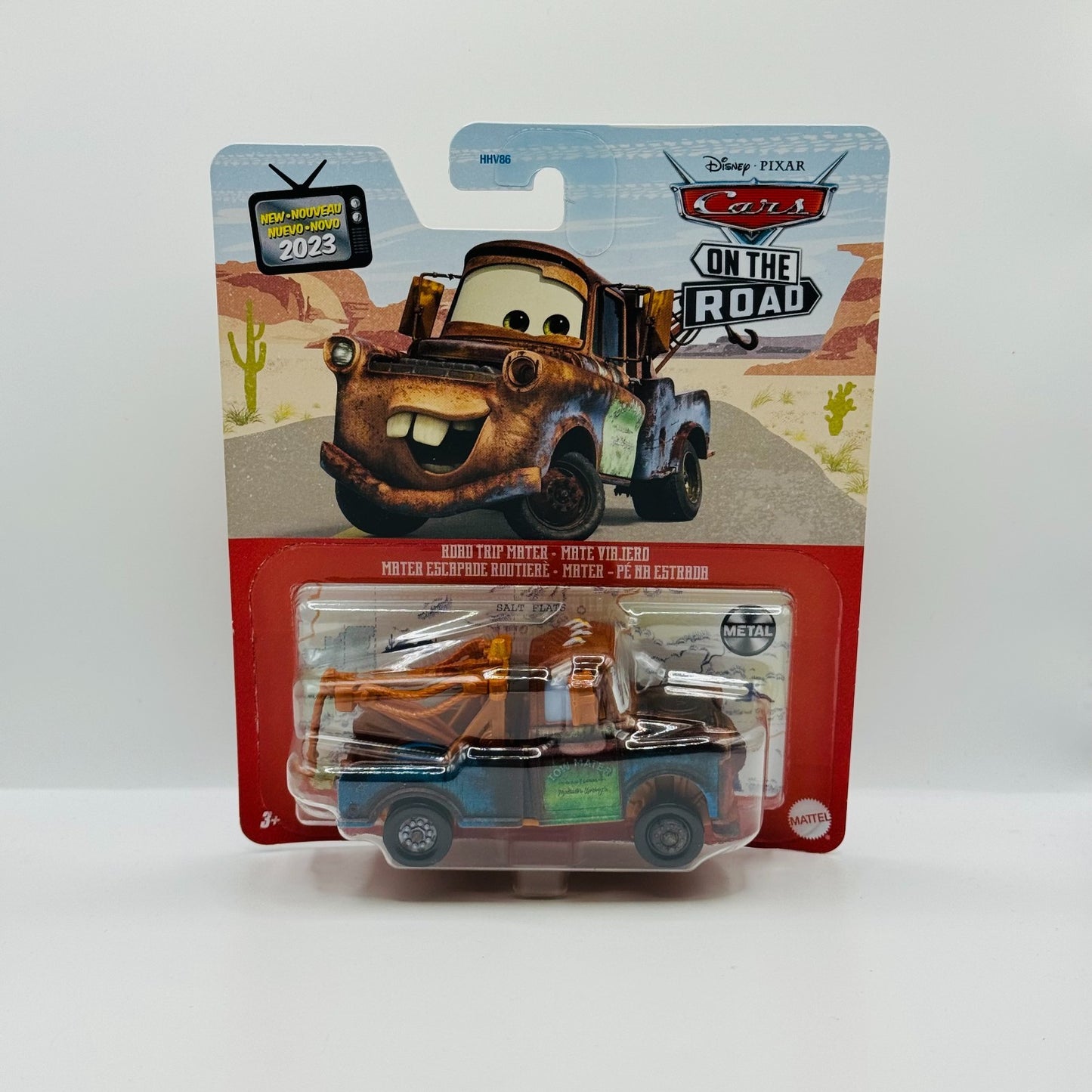 Disney Pixar Cars - ROAD TRIP MATER EXCITED RAISED FRONT V2 2023 - 1:55 Diecast
