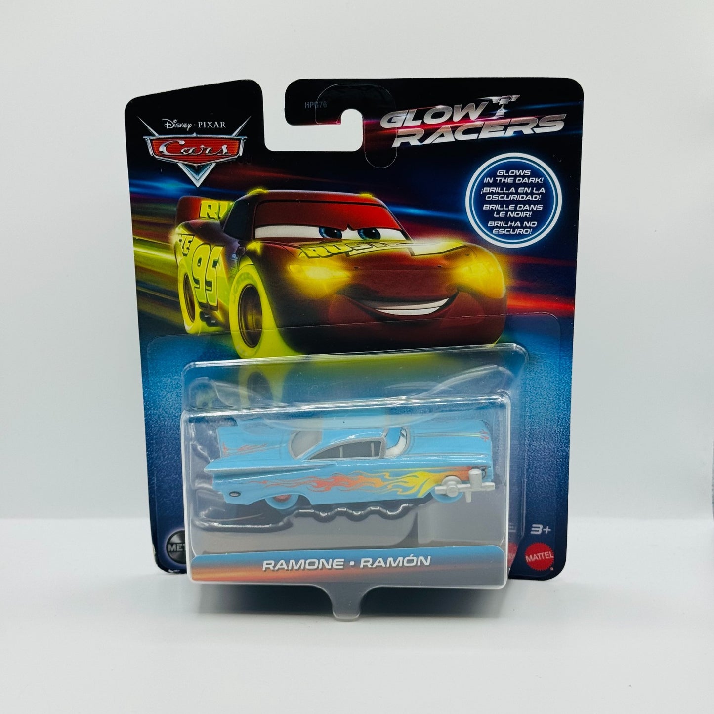 Disney Pixar Cars - GLOW RACERS BLUE RAMONE (Glow In The Dark) - 1:55 Diecast