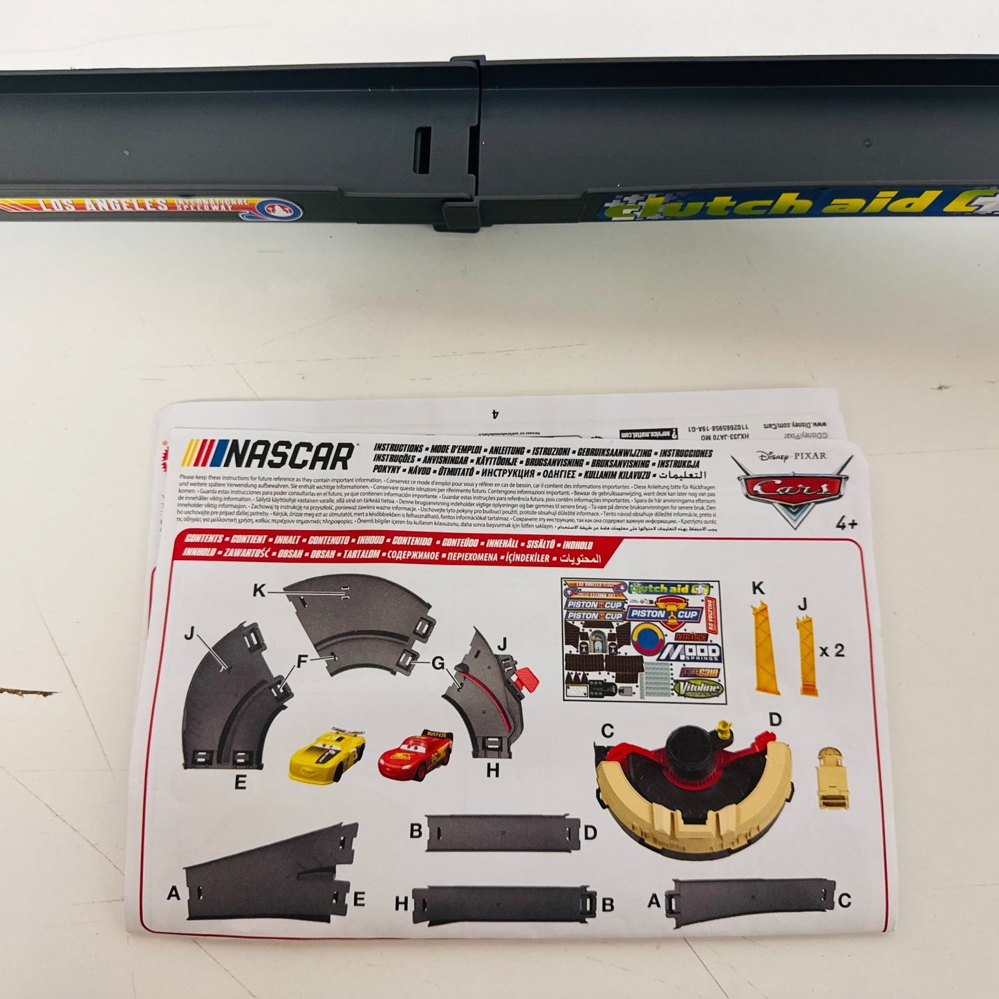 Disney Pixar Cars - NASCAR LA SPEEDWAY PISTON CUP RACE TRACK Playset -1:55 Scale