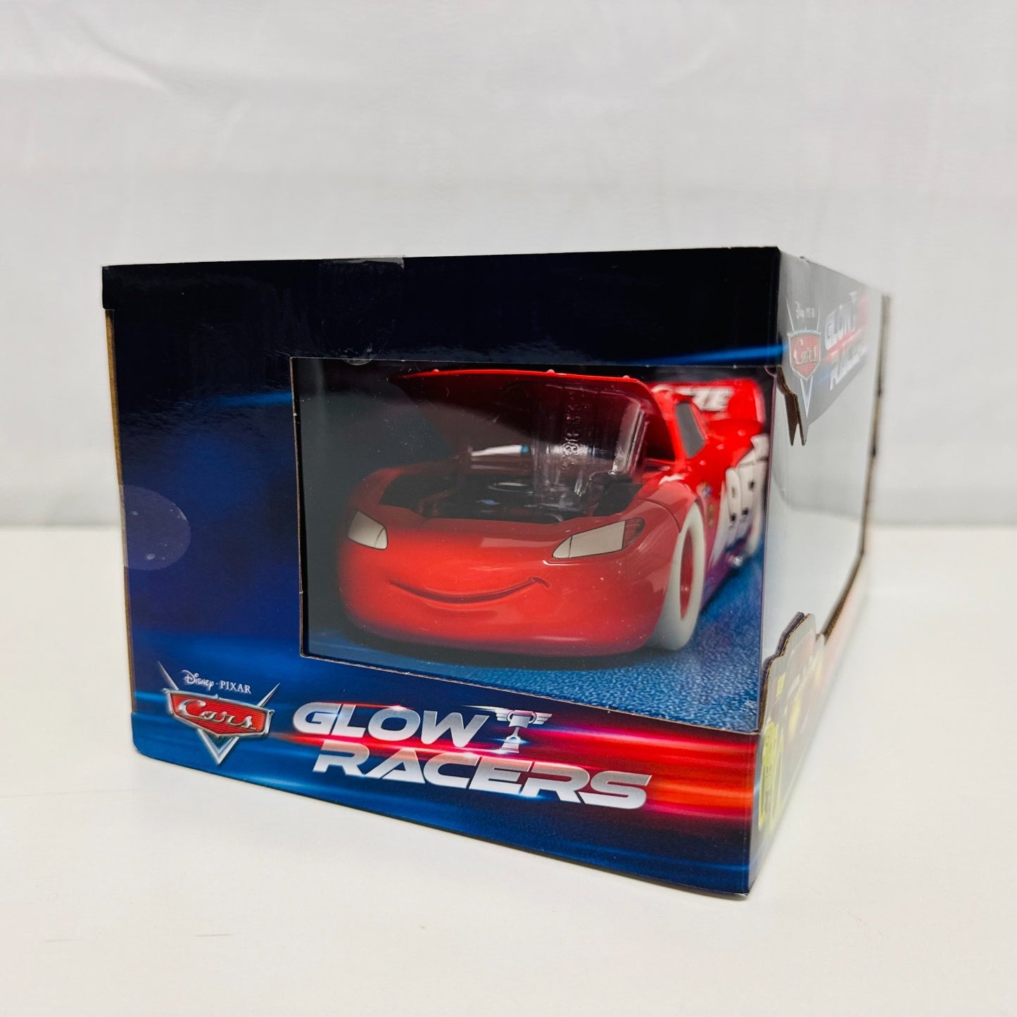 Disney Pixar Cars - JADA GLOW RACERS LIGHTNING MCQUEEN *VERY RARE*- 1:24 Diecast