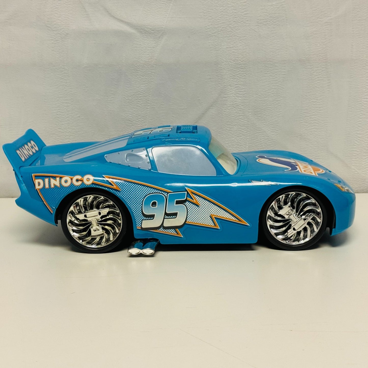 Disney Pixar Cars - LARGE 14" BLING BLING LIGHTNING MCQUEEN Rims Spin! - Working