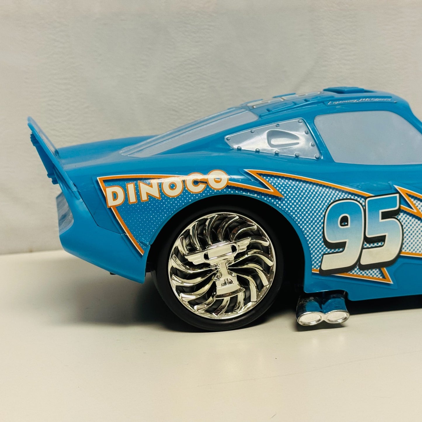 Disney Pixar Cars - LARGE 14" BLING BLING LIGHTNING MCQUEEN Rims Spin! - Working