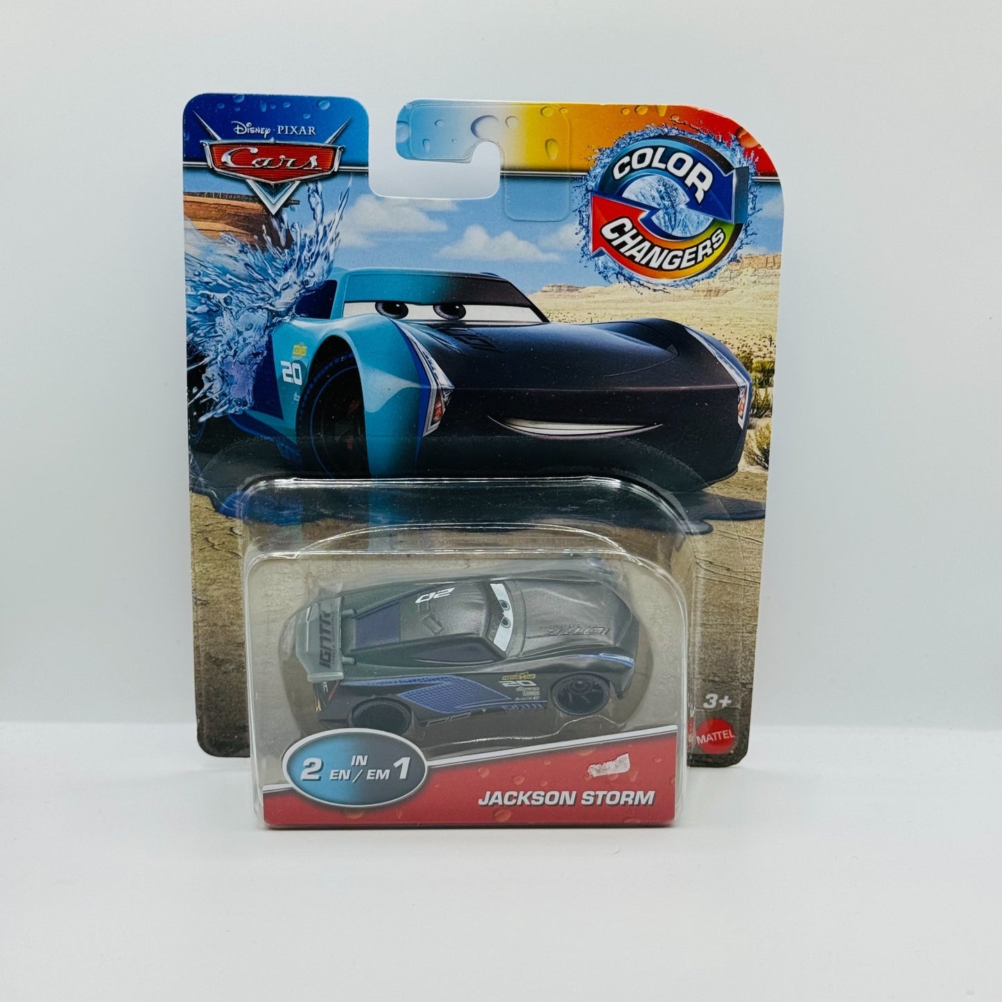 Disney Pixar Cars - COLOR CHANGERS CHAMPION JACKSON STORM - 1:55 Scale