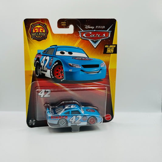 Disney Pixar Cars - RACE & RESCUE CAL WEATHERS DINOCO - 1:55 Diecast
