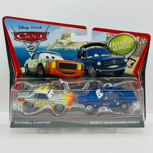 Disney Pixar Cars - DARRELL CARTRIP & BRENT MUSTANGBURGER Cars 2 - 1:55 Diecast