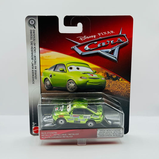 Disney Pixar Cars - METALLIC NICK STICKERS Scavenger Hunt 2018 - 1:55 Diecast
