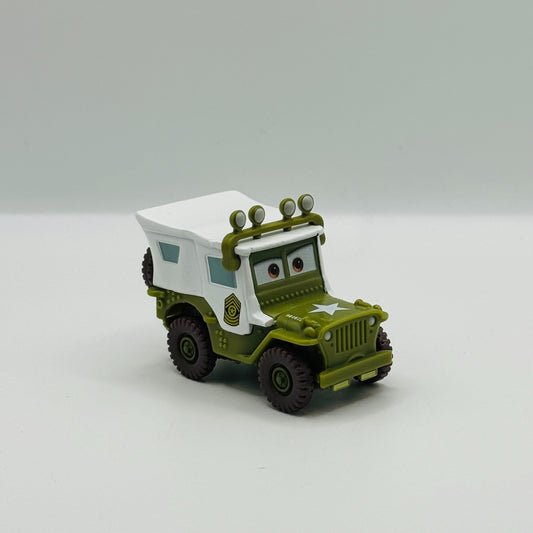 Disney Pixar Cars - WINTERTIME SARGE WITH ROOF LIGHTS Christmas - 1:55 Diecast