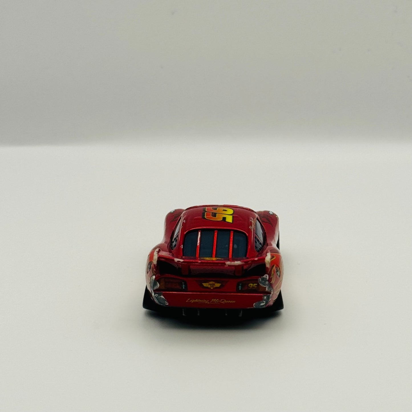 Disney Pixar Cars - RS TEAM LIGHTNING MCQUEEN METALLIC *Rough* - 1:55 Diecast