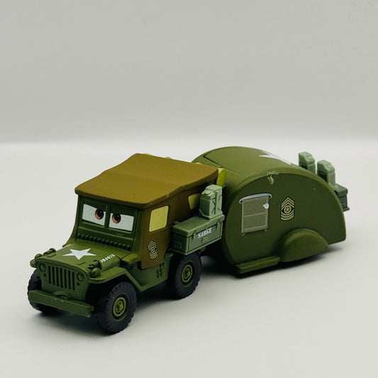Disney Pixar Cars - ROAD TRIP SARGE & TRAILER RD TR1P - 1:55 Diecast *RARE*