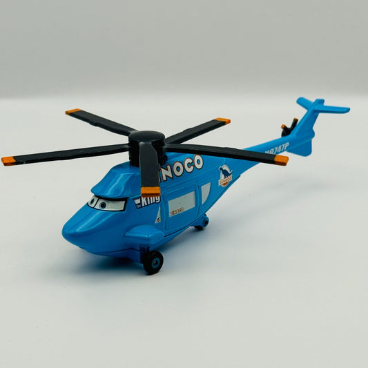 Disney Pixar Cars - DINOCO HELICOPTER ROTOR TURBOSKY Deluxe 2008 - 1:55 Diecast