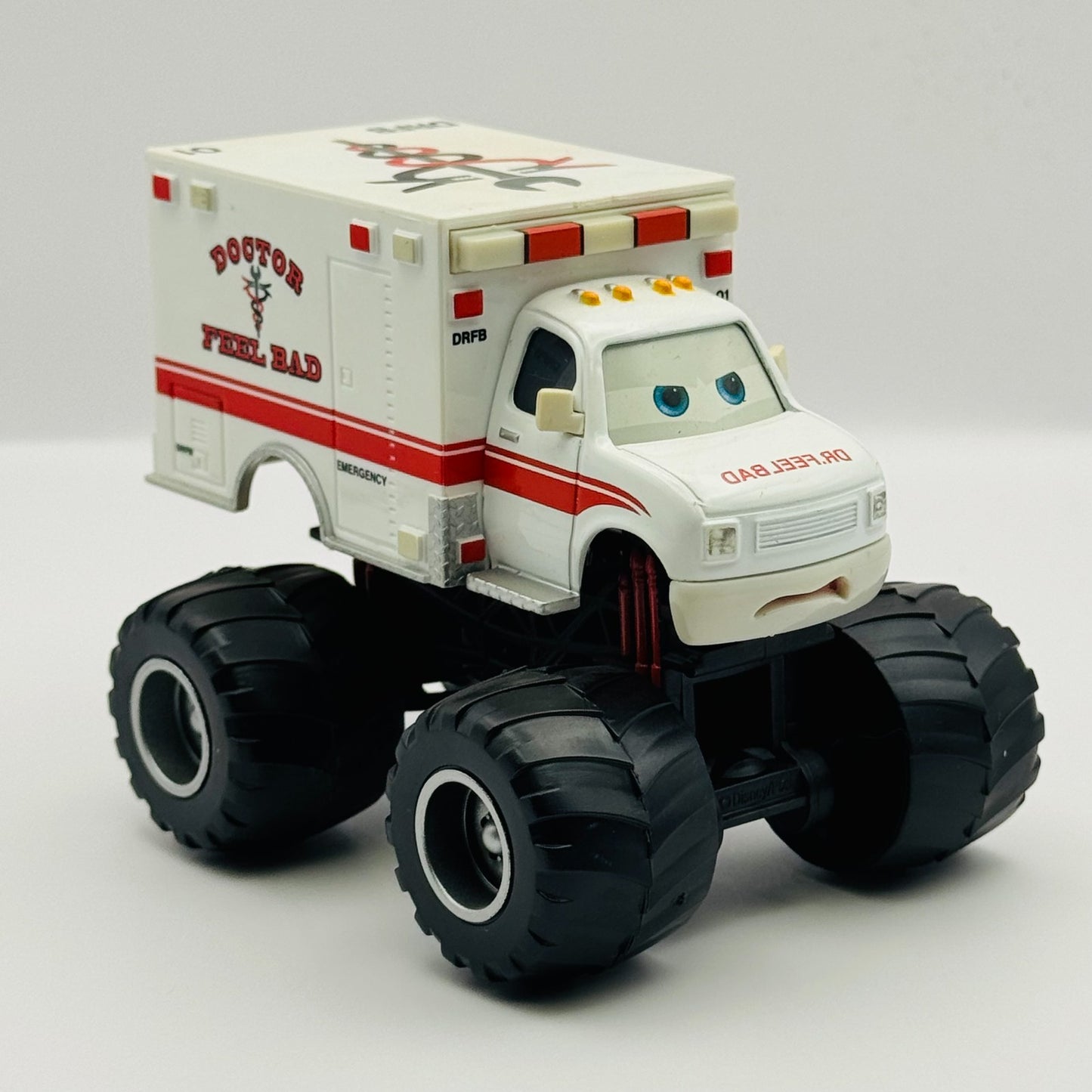 Disney Pixar Cars Toon - DR. FEEL BAD Monster Truck Mater - 1:55 Diecast