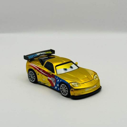 Disney Pixar Cars - JEFF GORVETTE WITH METALLIC FINISH TOYS R US - 1:55 Diecast