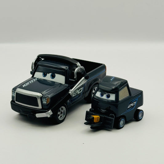 Disney Pixar Cars - RAY REVERHAM & LAURA SPINWHELL JACKSON PITTY - 1:55 Diecast