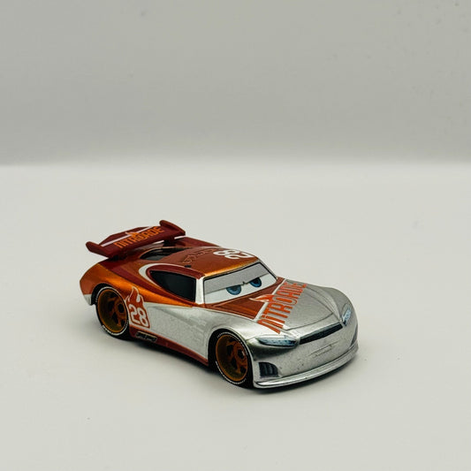 Disney Pixar Cars - METALLIC SILVER TIM TREADLESS Scavenger Hunt - 1:55 Diecast