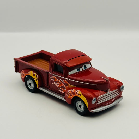 Disney Pixar Cars - HEYDAY HOT ROD SMOKEY WITH FLAMES Thomasville - 1:55 Diecast