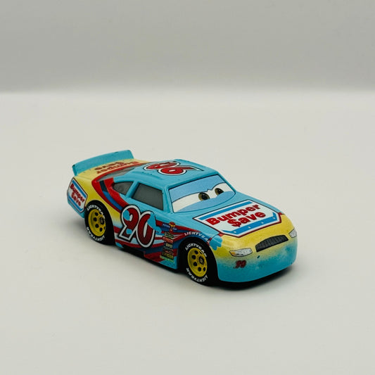 Disney Pixar Cars - PONCHY WIPEOUT BUMPER SAVE BLUE EYELIDS Veteran 1:55 Diecast