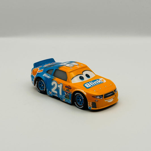 Disney Pixar Cars - SPEEDY COMET BLINKR Veteran Racer - 1:55 Diecast
