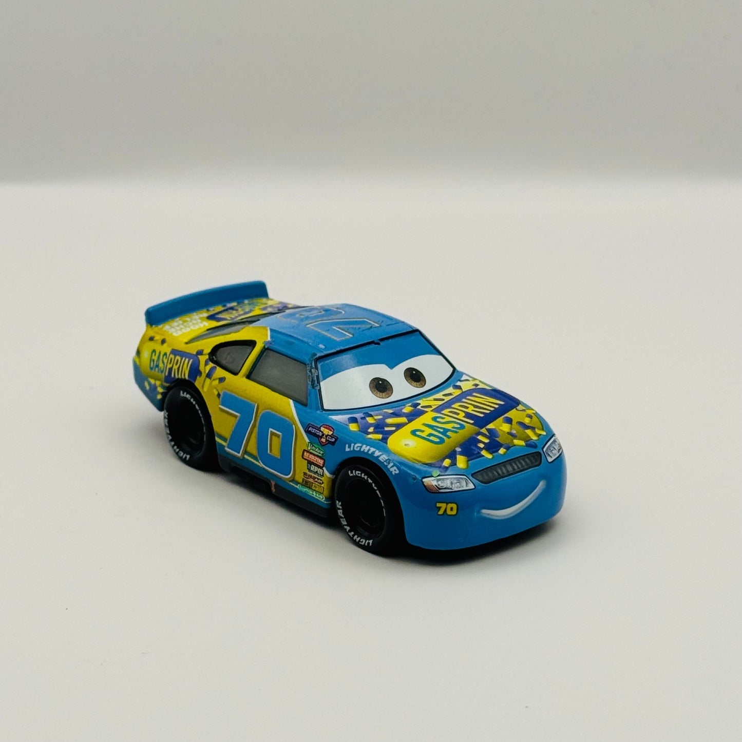 Disney Pixar Cars - FLOYD MULVIHILL LAUNCHER GASPRIN Veteran Racer -1:55 Diecast