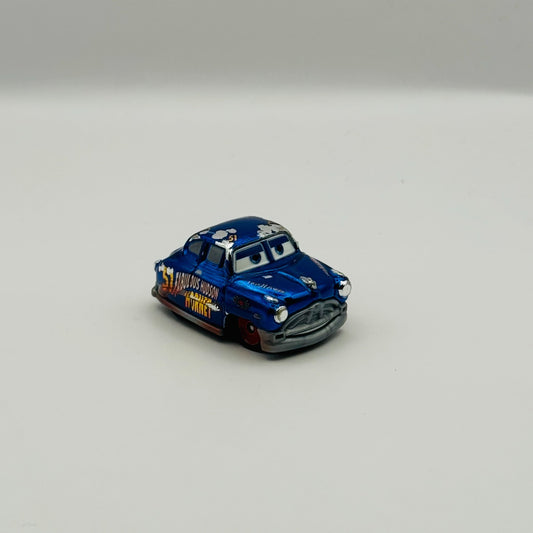 Disney Pixar Cars - Mini Racers METALLIC FABULOUS HUDSON HORNET DOC - Diecast