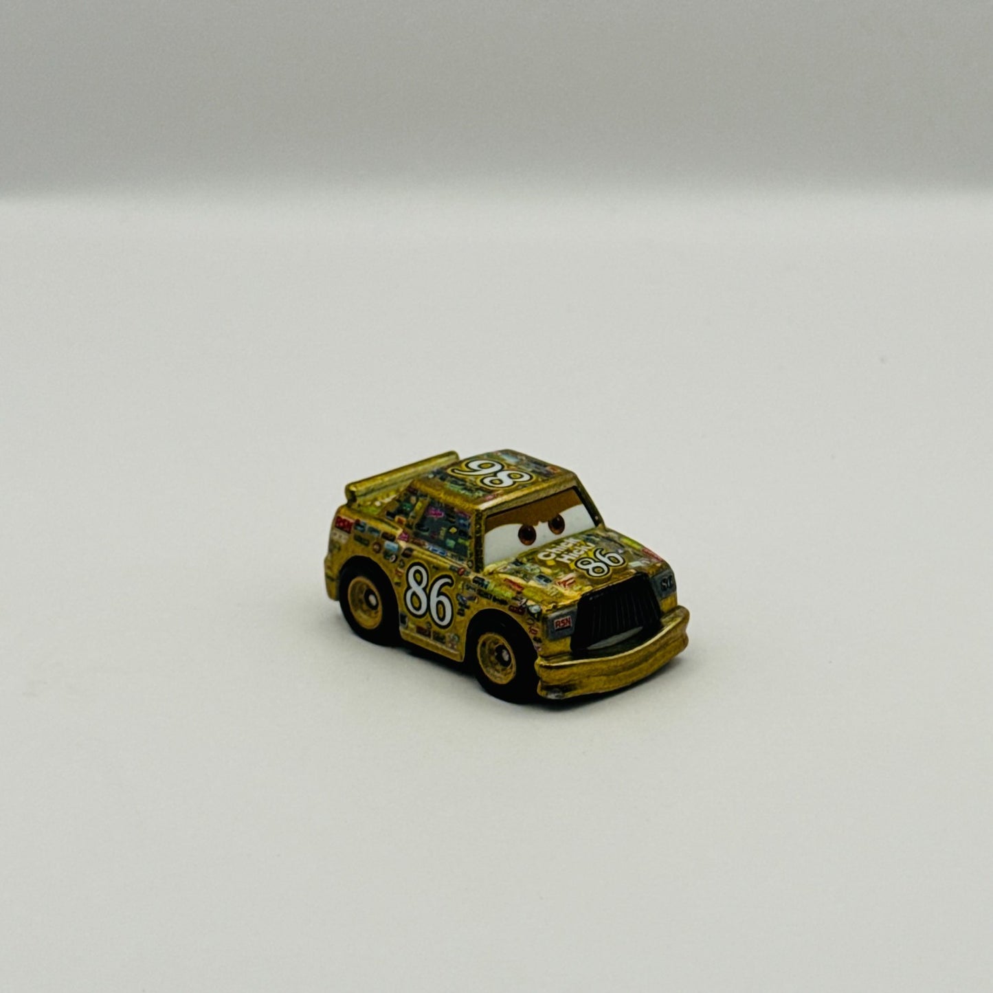 Disney Pixar Cars - Mini Racers METALLIC GOLD CHICK HICKS - Diecast