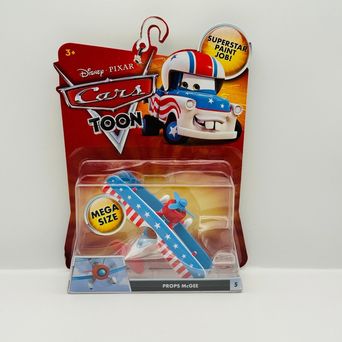 Disney Pixar Cars Toon - PROPS MCGEE Mater The Greater 2010 - 1:55 Diecast