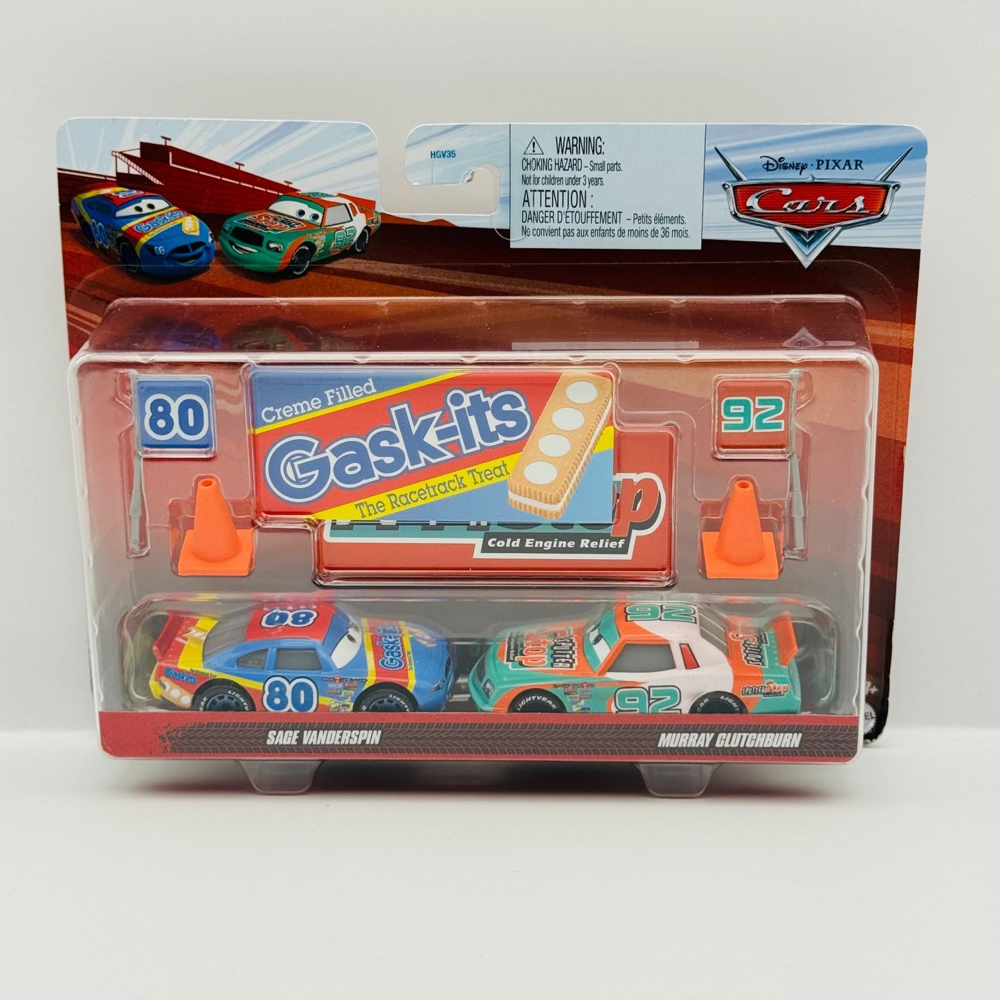 Disney Pixar Cars - SAGE VANDERSPIN GASK-ITS MURRAY SPUTTER STOP - 1:55 Diecast
