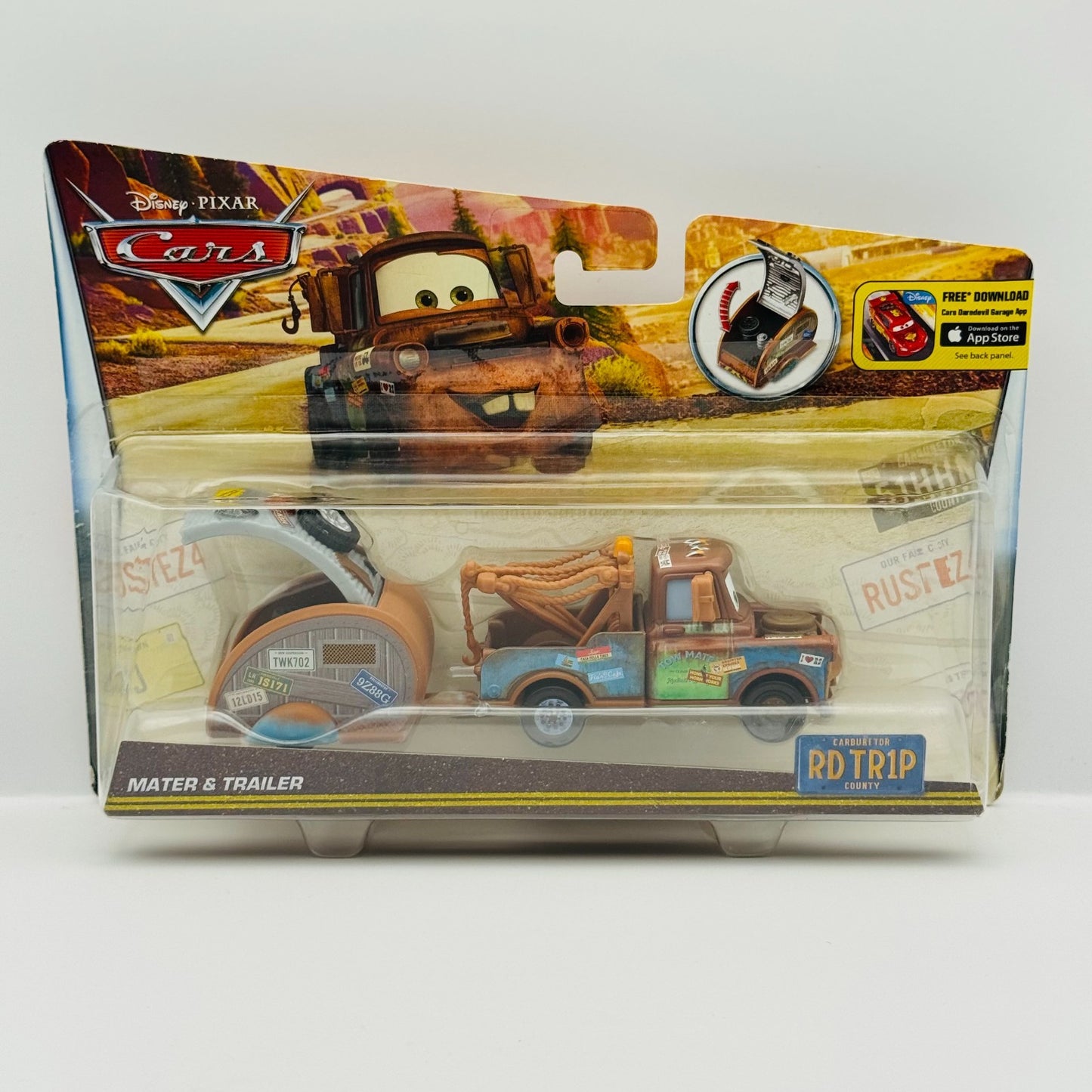 Disney Pixar Cars - ROAD TRIP MATER & TRAILER RD TR1P - 1:55 Diecast