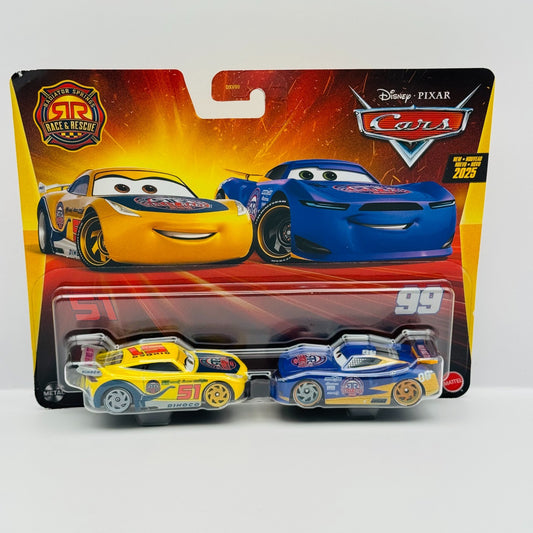 Disney Pixar Cars - RACE & RESCUE CRUZ RAMIREZ & DANNY SWERVEZ - 1:55 Diecast