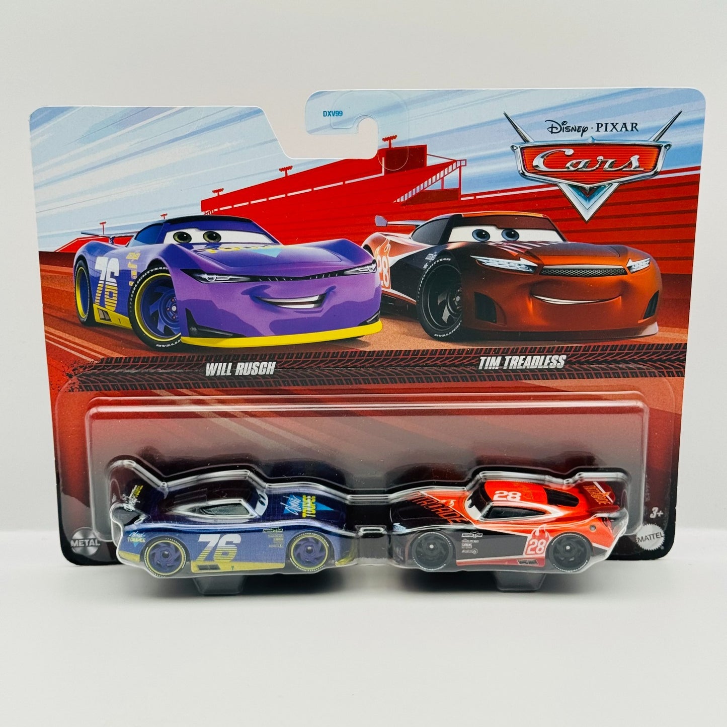 Disney Pixar Cars - WILL RUSCH VINYL TOUPEE & TIM TREADESS 2024 - 1:55 Diecast