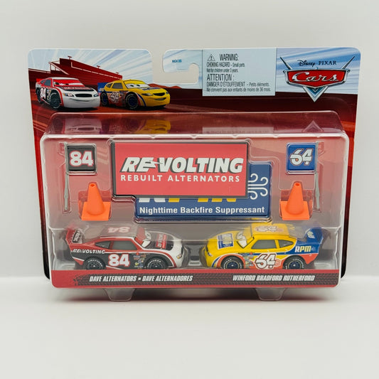 Disney Pixar Cars - DAVE RE-VOLTING & WINFORD RPM ACCESSORY PACK - 1:55 Diecast